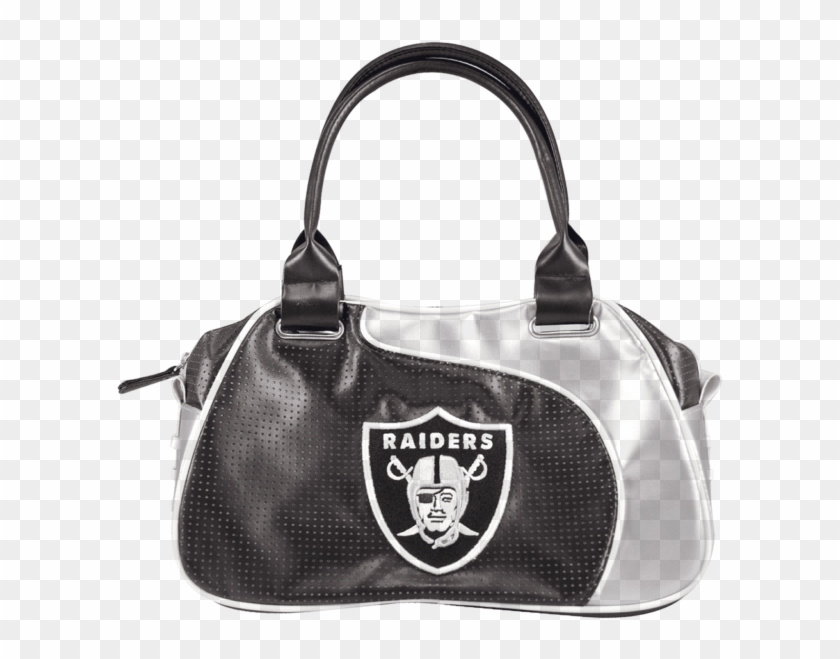 Oakland Raiders Nfl Perfect Bowler Purse Womens Handbag - Oakland Raiders Clipart