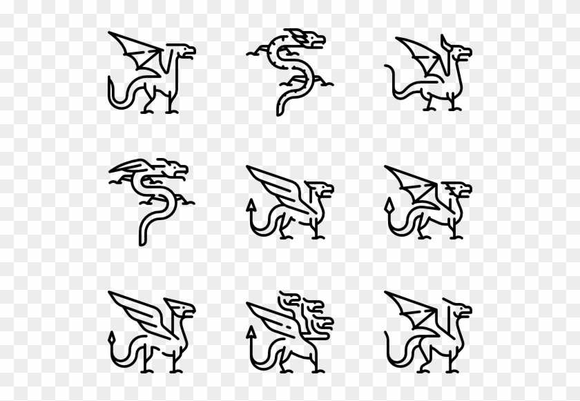 Dragons - Fighter Icon Clipart