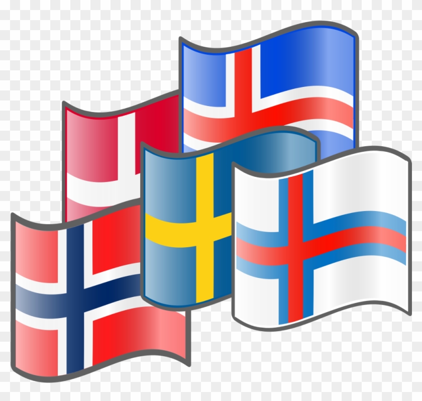 Nuvola Nordic Flags - Scandinavian Flag Png Clipart #160700