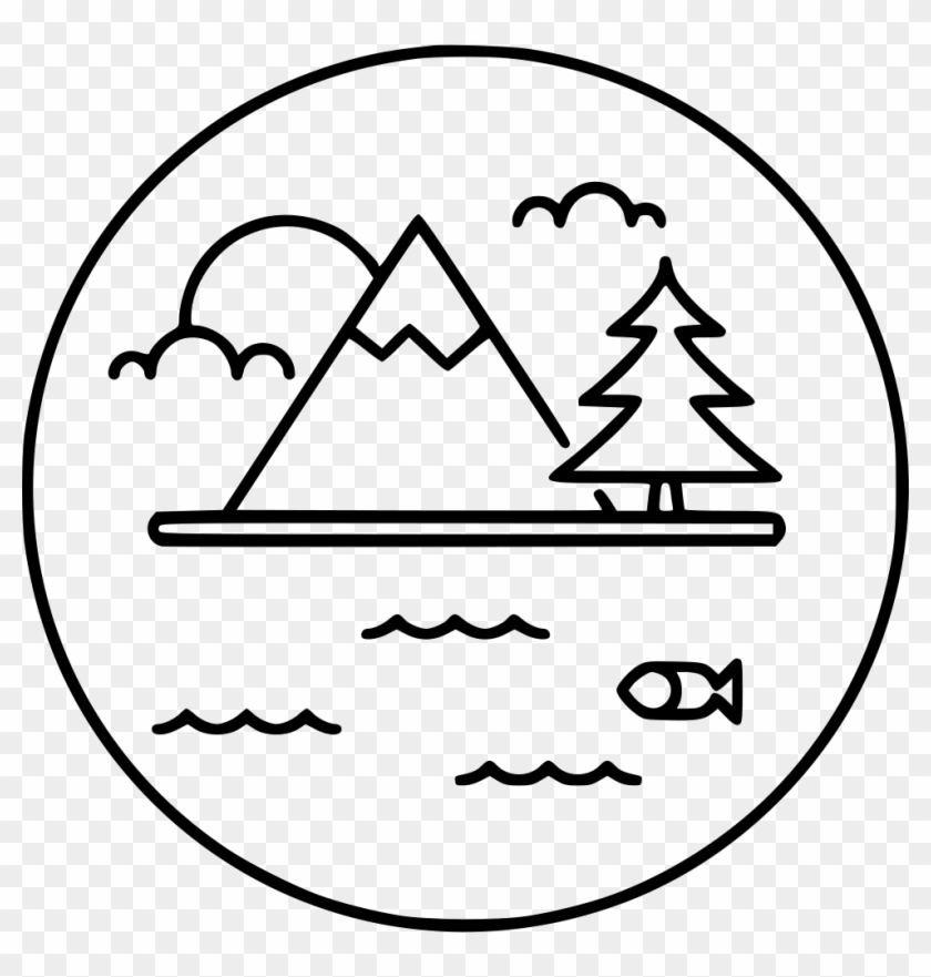 Png File Svg Lake And Mountains Icon Clipart 169396 Pikpng