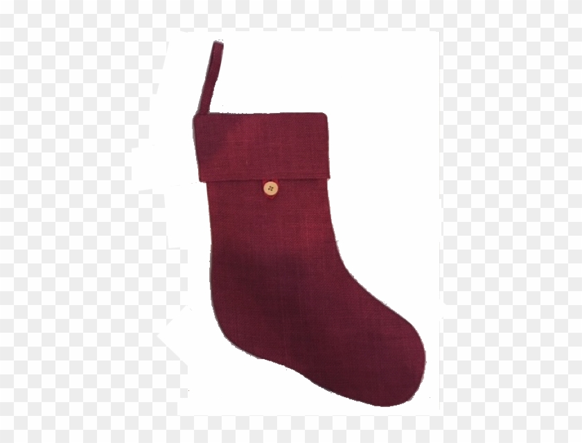 Burlap Stocking - Sock Clipart