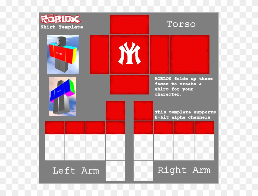 Roblox Red Shirt Template