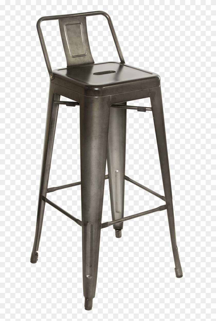 Metal Back Galvanized Steel Bar Stool