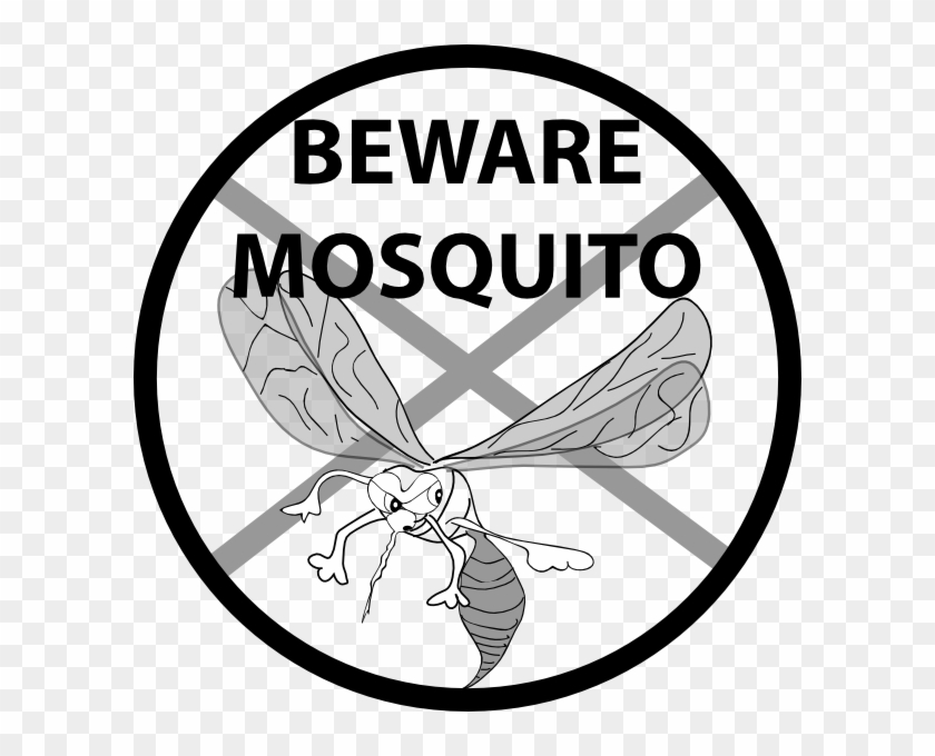 Beware Mosquito Svg Clip Arts 600 X 600 Px - Png Download