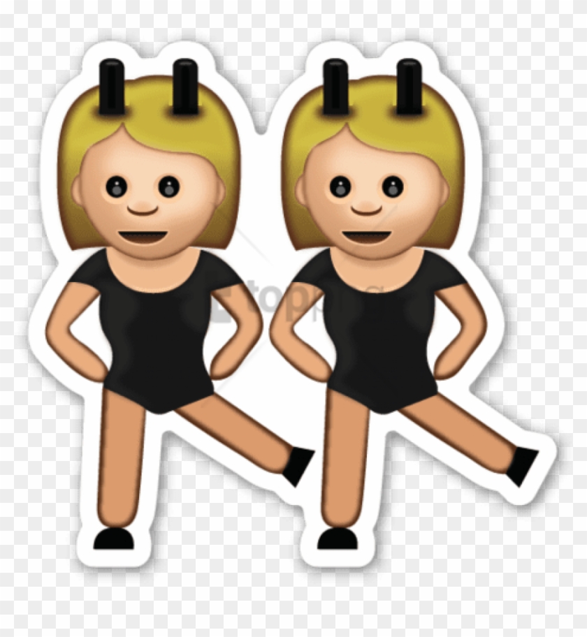 Free Png Emoji Twins Png Image With Transparent Background - Dancing Twins Emoji Png Clipart