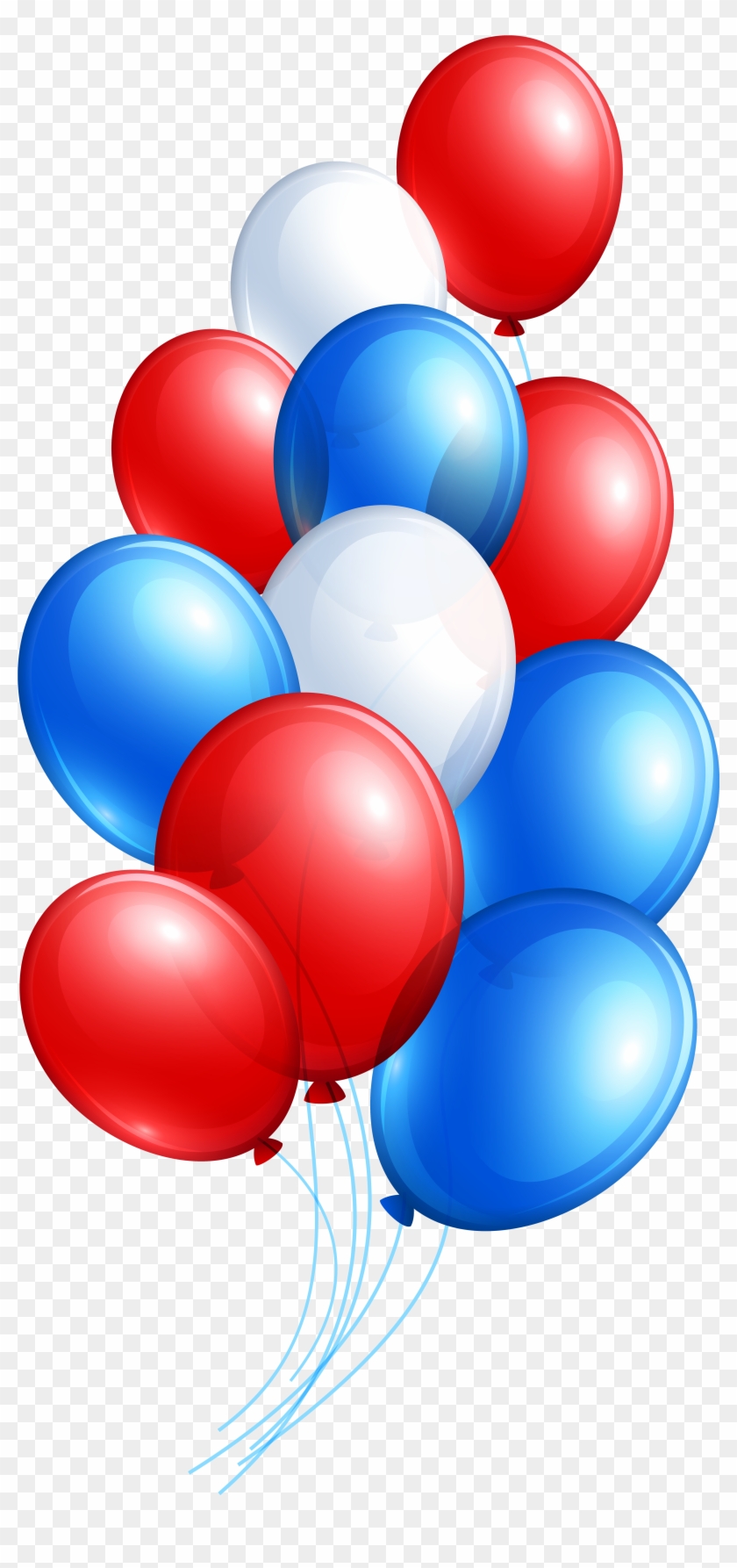 4th July Balloon Bunch Png Clip Art Image - 4th Of July Balloon Clip Art Transparent Png