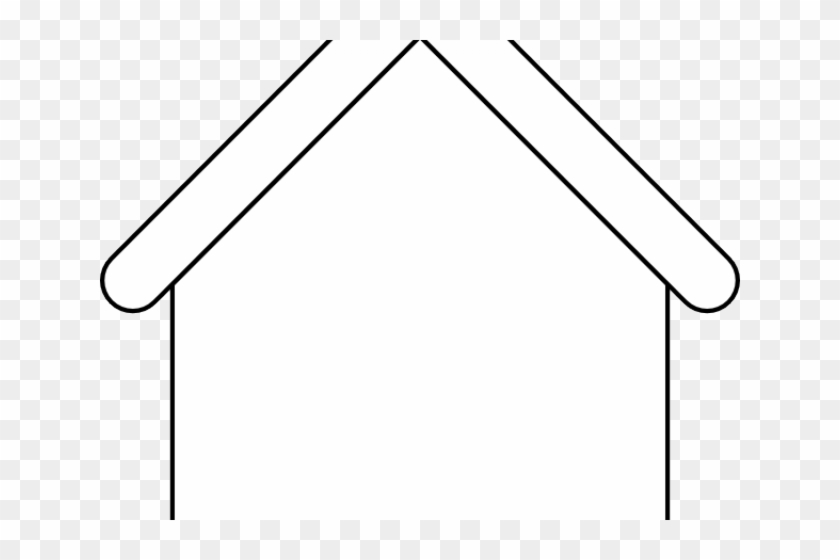 Rooftop Clipart Simple House Outline Triangle Png Download