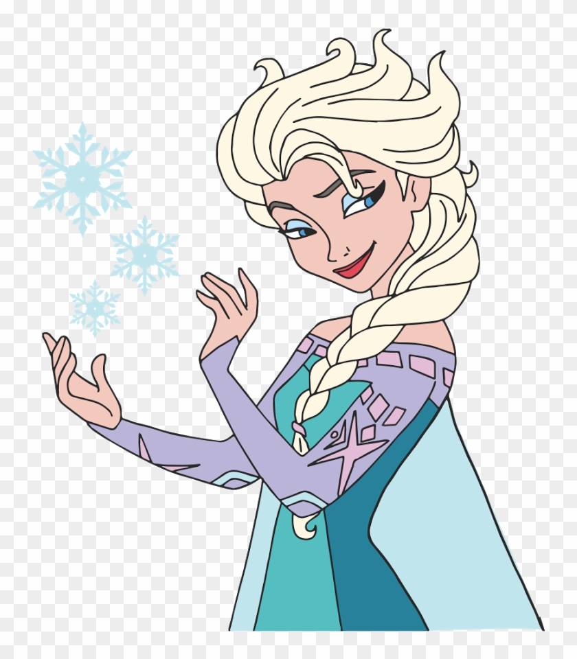 Princess Elsa Frozen Cartoon Characters Vector Princesa
