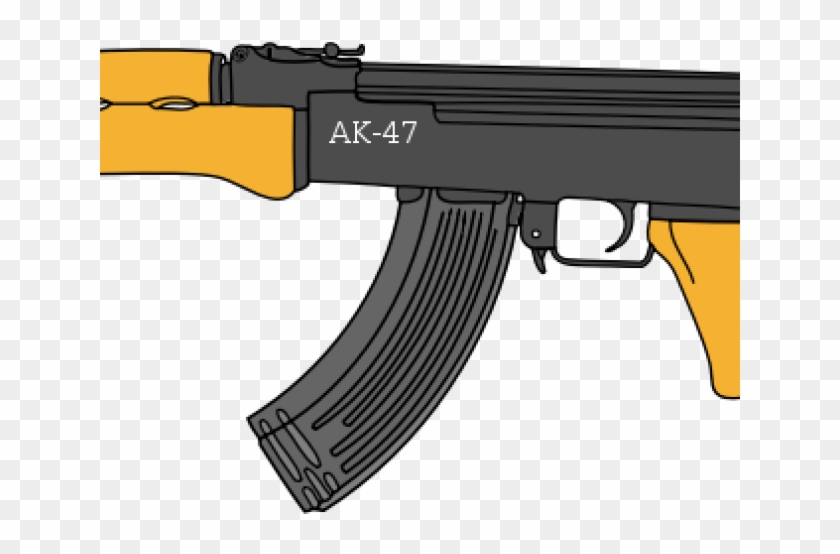 Machine Gun Clipart Ak 47 - Ranged Weapon - Png Download #1803444