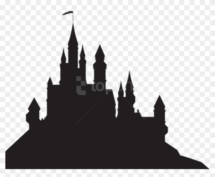 Free Png Castle Silhouette Png Png - Hogwarts Castle Silhouette Clipart