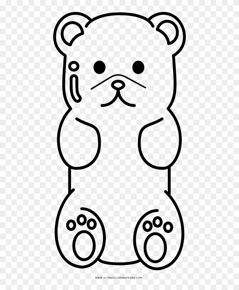 Download Gummy Bear Coloring Page Clipart Png Download - PikPng