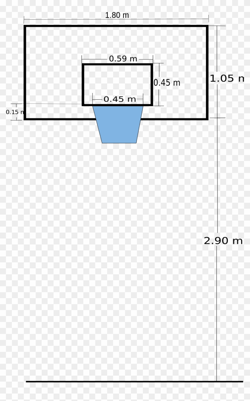 Высота баскетбольного щита от пола