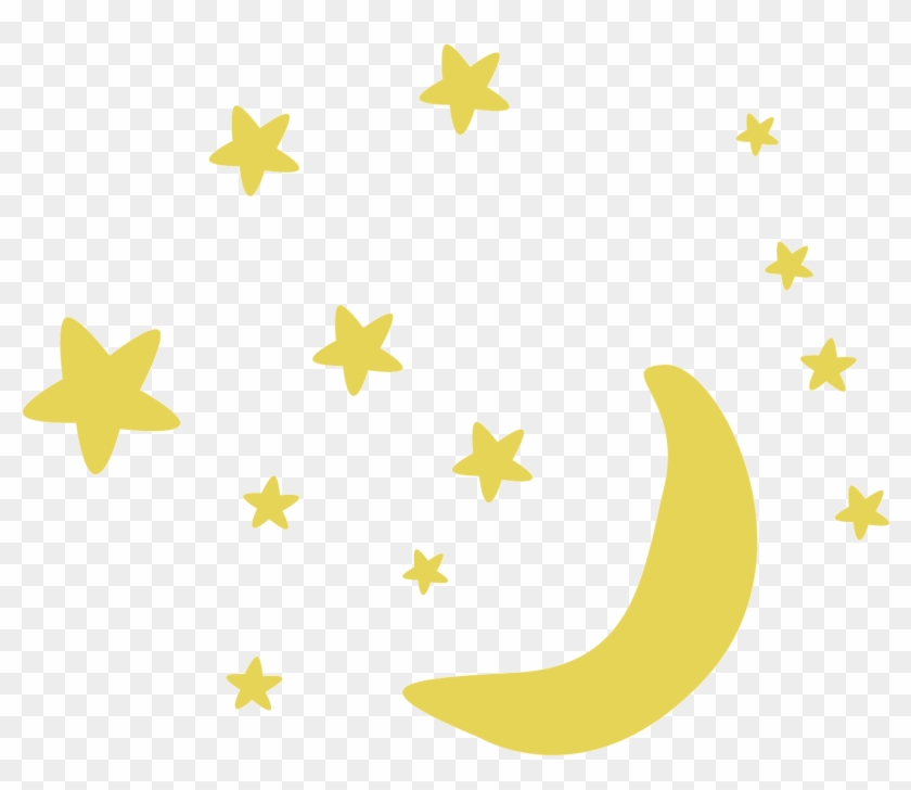 Download Moon And Stars Pattern - Glow In The Dark Stars Stickers ...