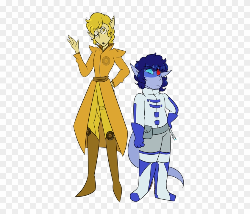 Human Designs For R2 And C3po - Cartoon Clipart