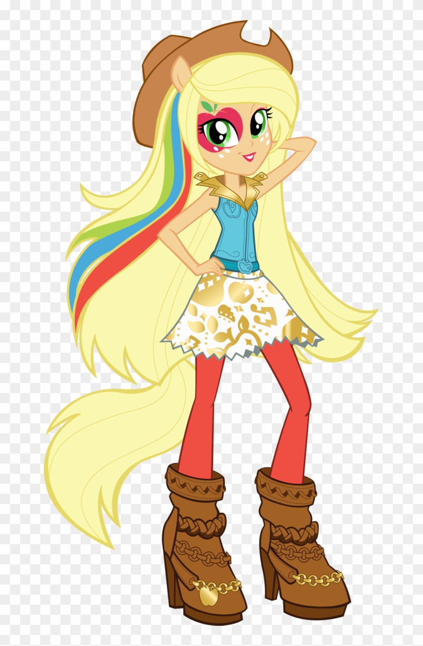 Download Applejack Images Rainbow Rocks Applejack Vector By - Applejack ...