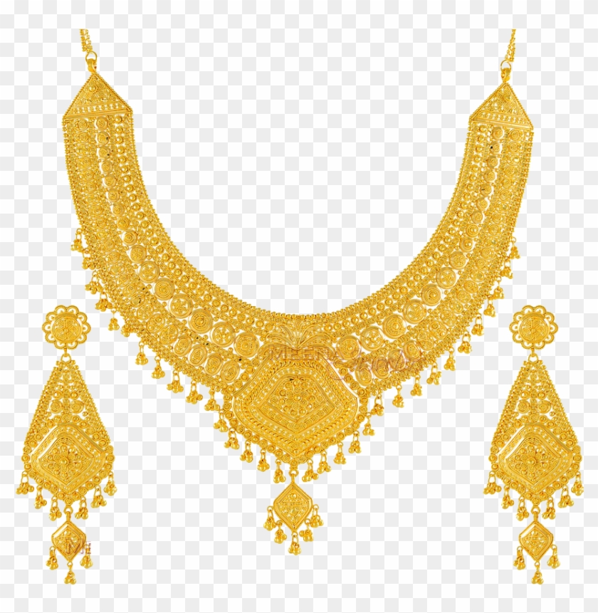858 X 850 12 - Gold Jewellery Set Png Clipart (#29318) - PikPng