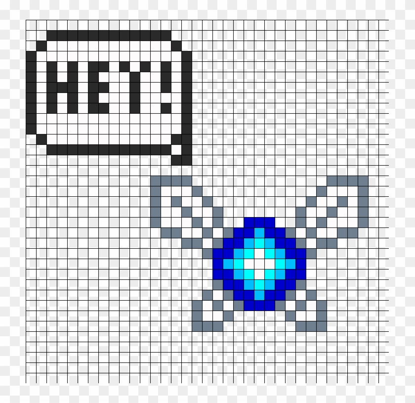 Navi Perler Bead Pattern / Bead Sprite - Circle Clipart