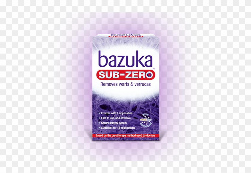 Bazuka Sub Zero Freeze Treatment - Packaging And Labeling Clipart