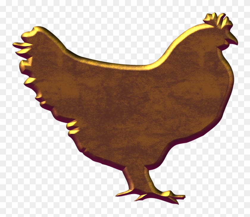 Golden Style Hen Png 1024-800 - Portable Network Graphics Clipart