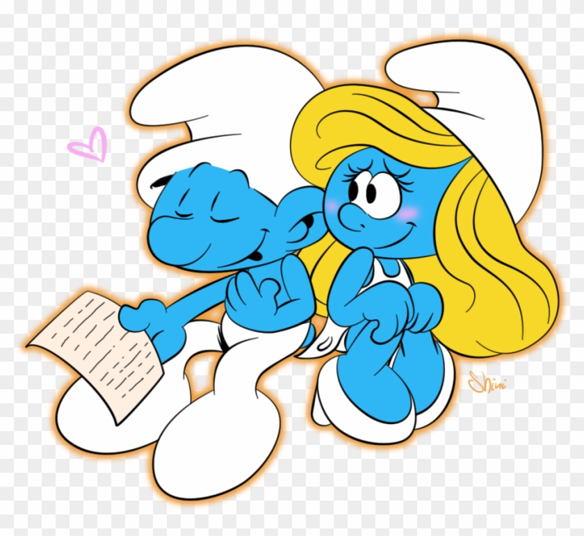 Smurfette With Hefty - Smurfs Love Clipart (#2027111) - PikPng