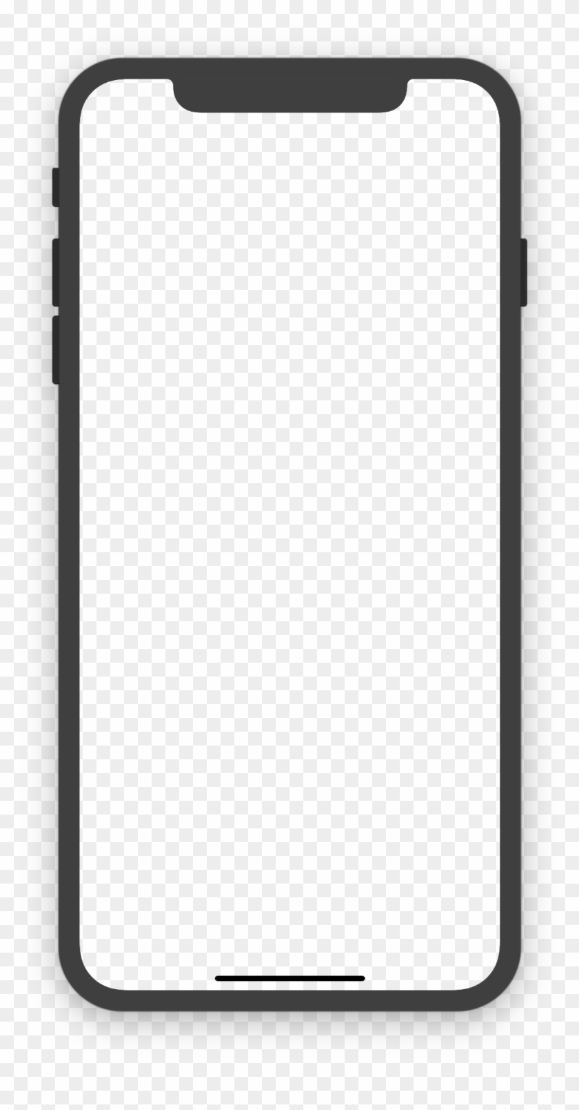 7 Out Of Iphone X Device Frame Png Clipart 2060867 Pikpng