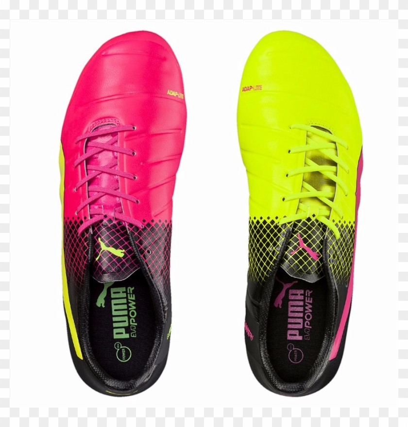 Puma Evopower 3 Pink And Yellow Clipart