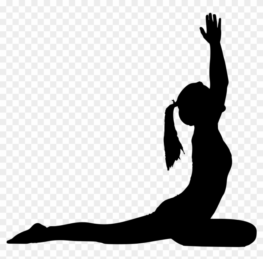 Woman in Yoga Pose Royalty Free Photo