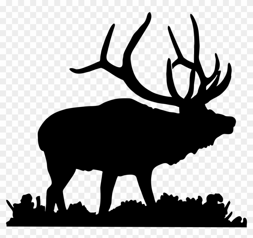 Deer Head Silhouette Png Download - Elk Silhouette Clipart