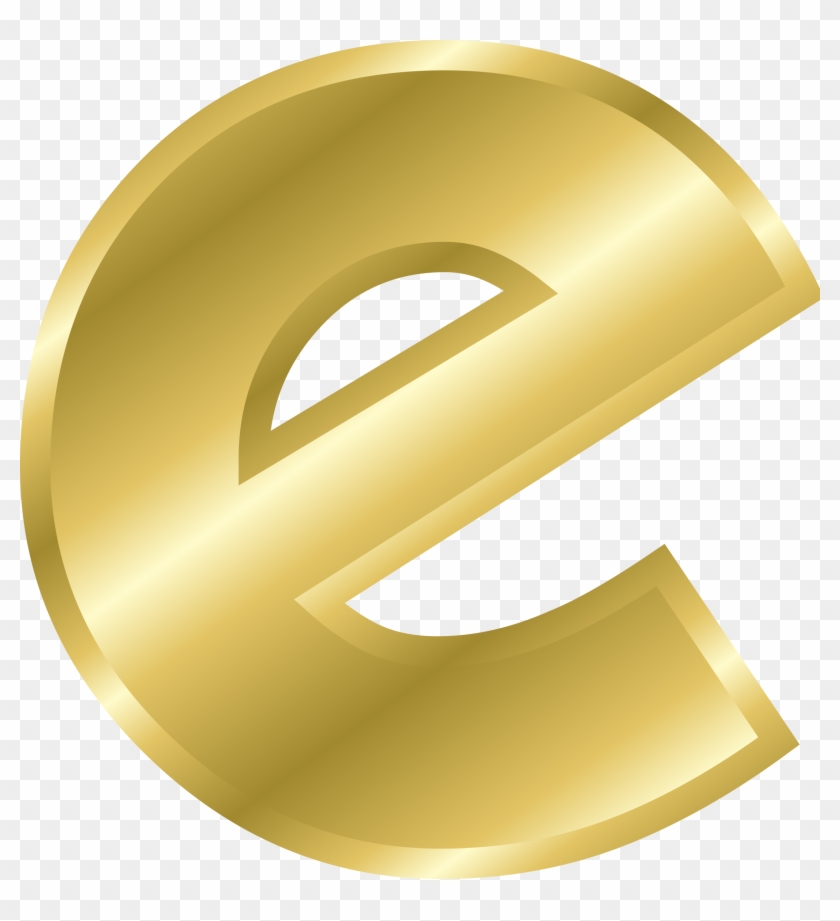 Png For Free Download On Mbtskoudsalg - E Letter Design Gold Clipart