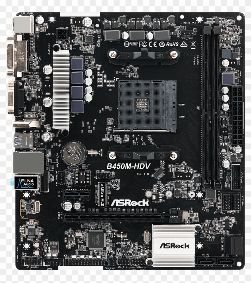 motherboard png asrock b450m hdv clipart 2137905 pikpng pikpng