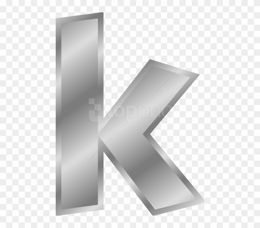 Effect Letter K Png - Letter K Silver Png Clipart