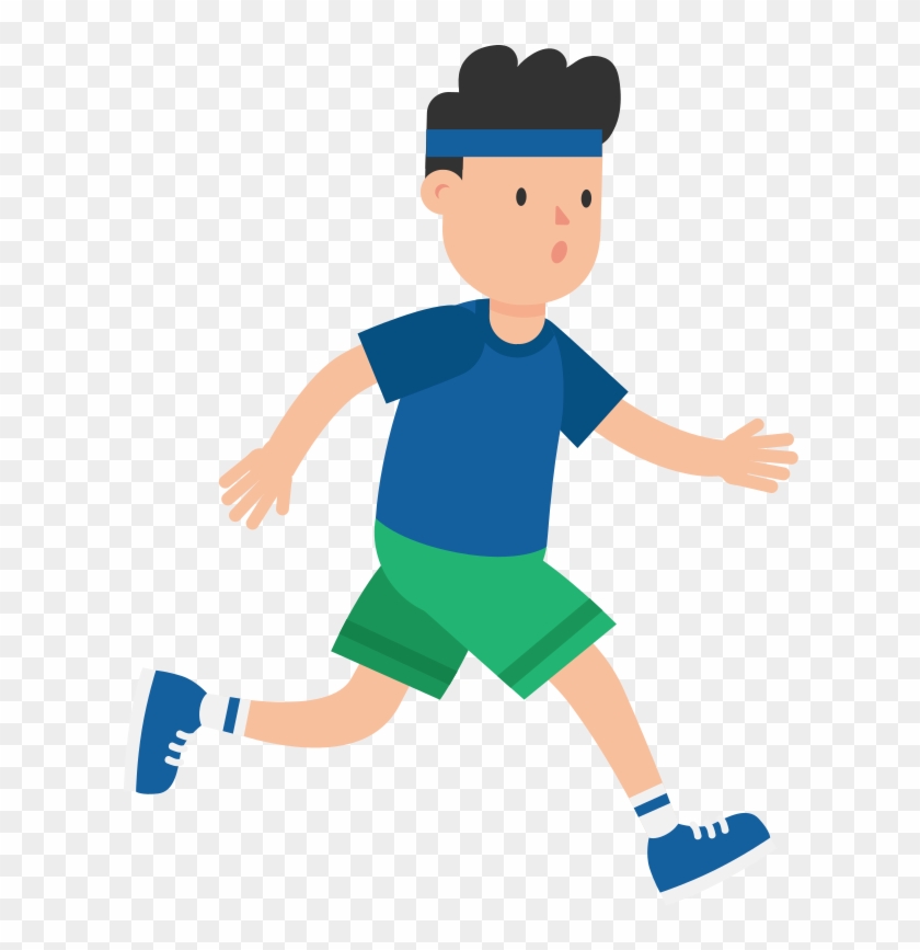 Time To Exercise - Jogging Cartoon Transparent Clipart (#236084) - PikPng