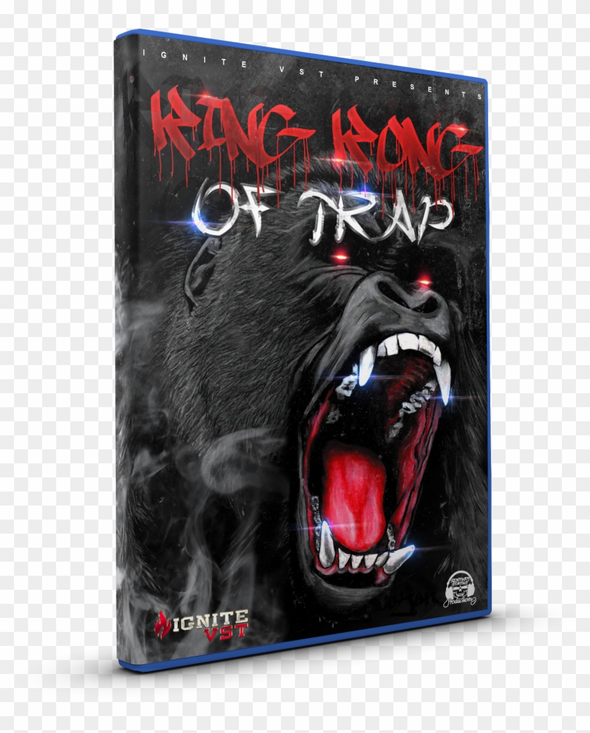 King Kong Of Trap - Angry Gorilla Face Drawing Clipart #239946