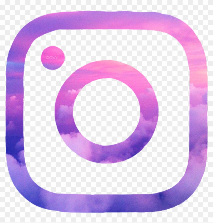 Download #instagram #aesthetic #logo #pink #purple - Twitter Png