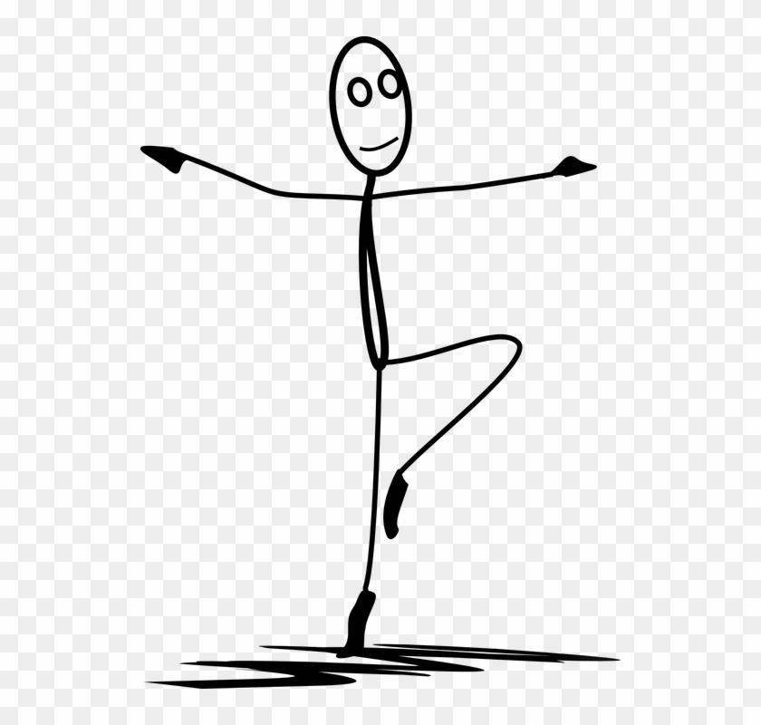 Ballet, Dance, Dancing, Stickman, Stick Figure - Stickman Dancing Png Clipart