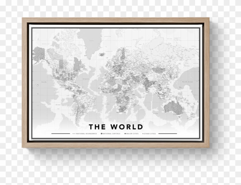 Erfenis eten Opmerkelijk World Map Pin Up Board World Map With Free Pins - Wereldkaart Wit Zwart  Landen Clipart (#2388936) - PikPng