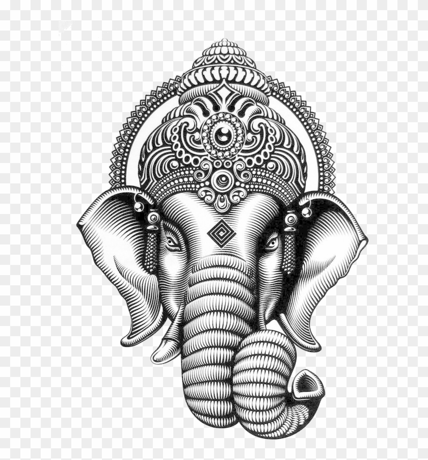 Ganesha Sketch Design Clipart #247770