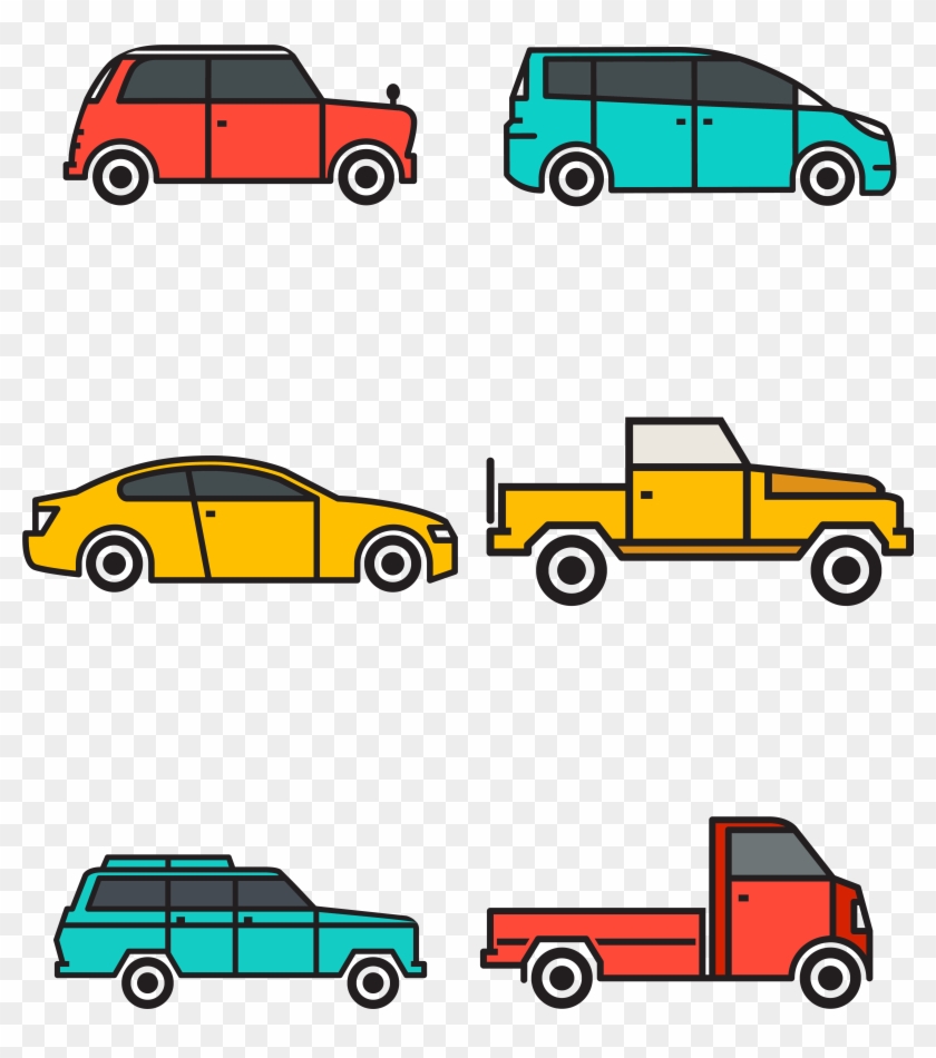 Transport Colorful Car Vector Png And Image Clipart