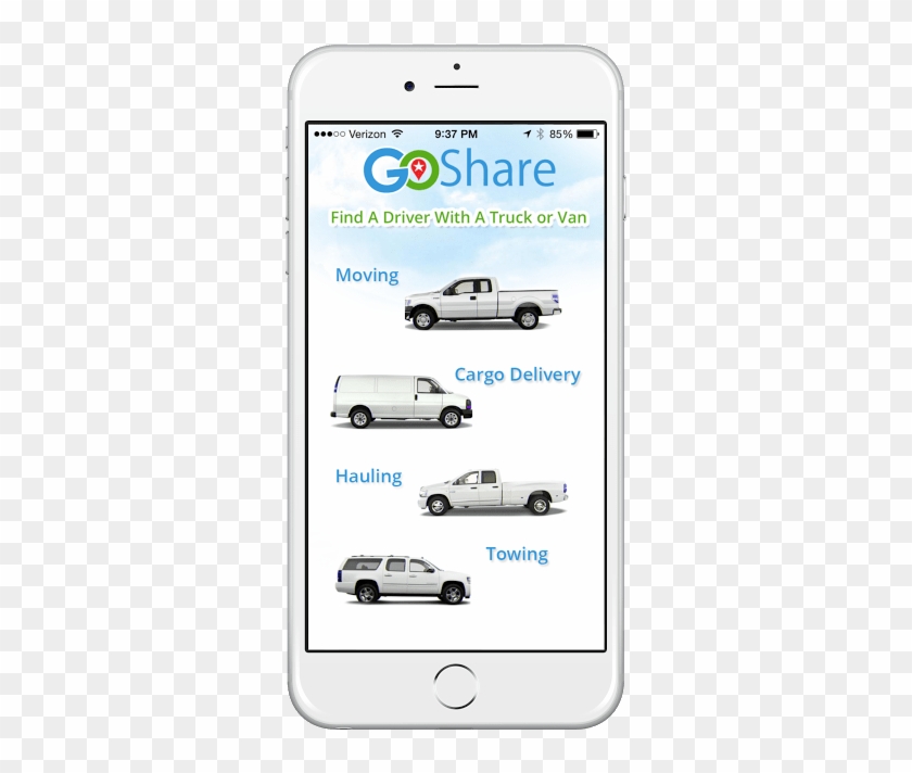 Goshare Connects People With A Truck Or Van Owner - Goshare Clipart