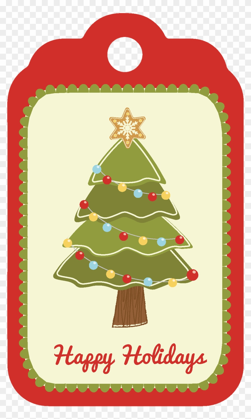 Christmas Gift Tags - Christmas Tree Clipart #2561289