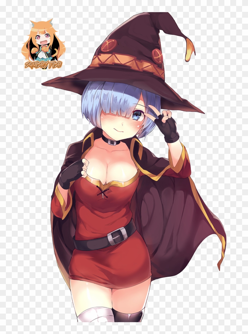 Rem X Megumin Render Clipart 263921 Pikpng - how to make megumin in roblox