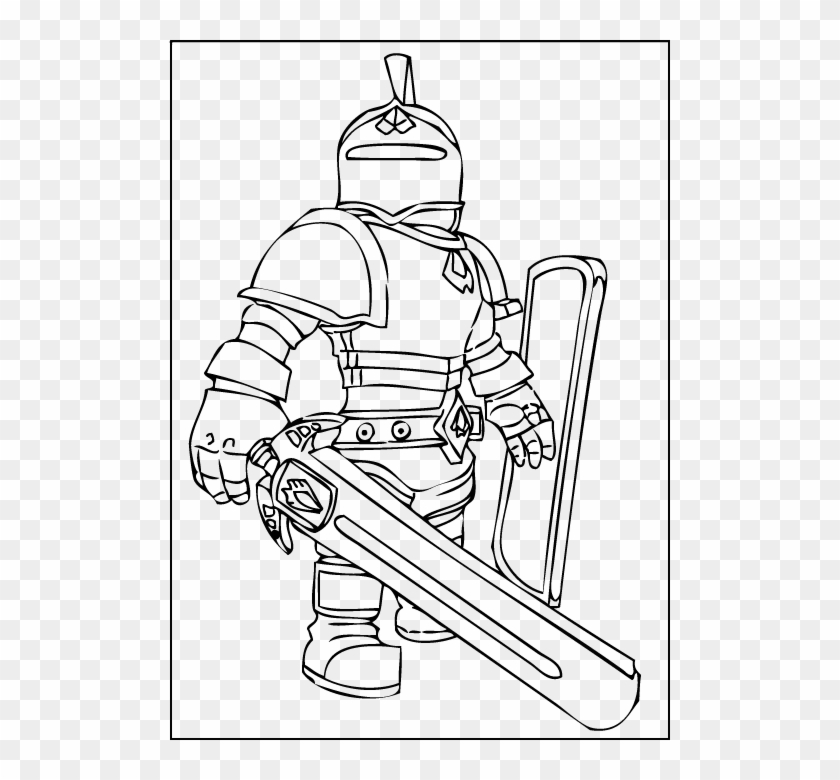 Download Download A Free Printable Roblox Knight Coloring Page - Roblox Ninja Coloring Pages Clipart Png ...