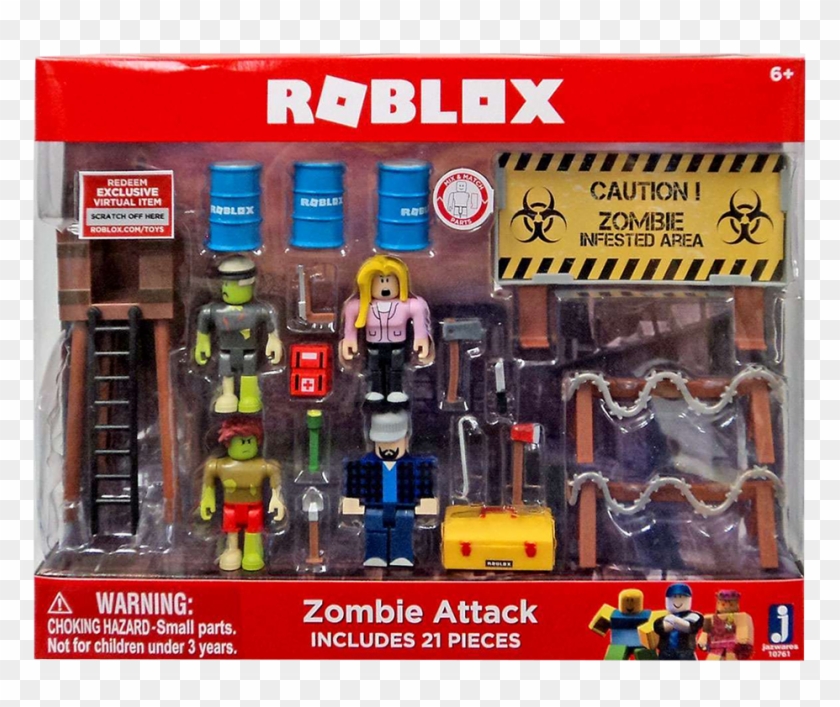 Zombie Attack Playset Eb Games Zealand Roblox Toy Zombie Attack Clipart 265174 Pikpng - zombie doge skin roblox