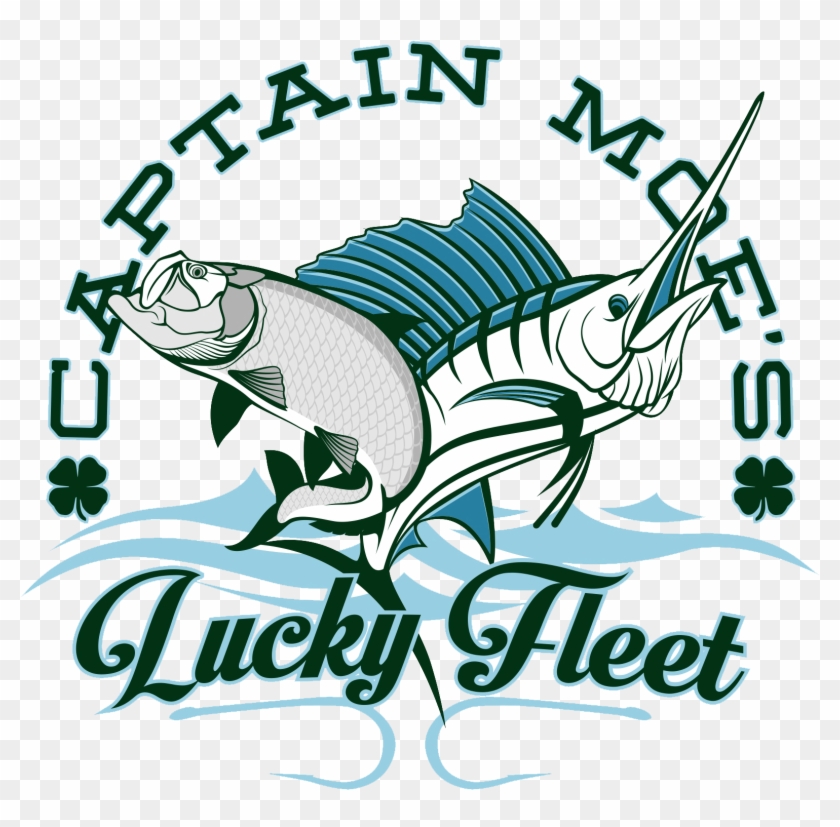 Captain Moe's Lucky Fleet Logo - Sailfish Clipart