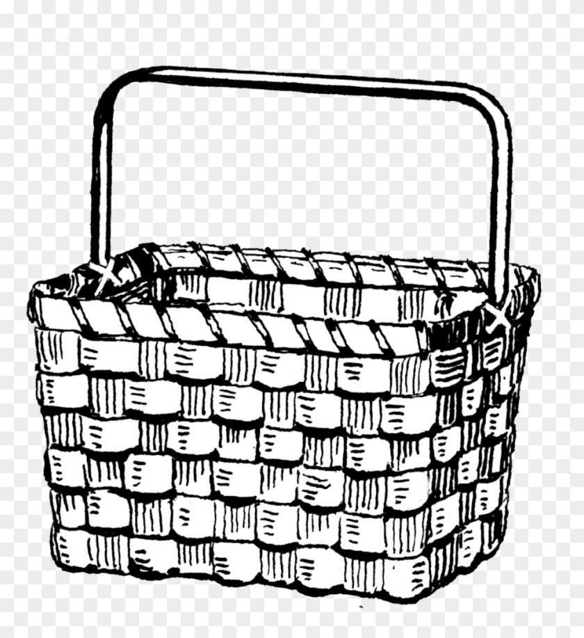 Basket 493 - Hot Air Balloon Basket Drawing Clipart