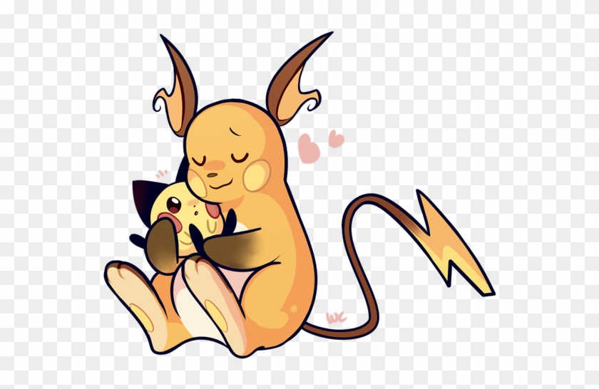 Mama Raichu Loves Her Beta Pichu, Even If He Is A Little - Raichu Y Pichu Png Clipart