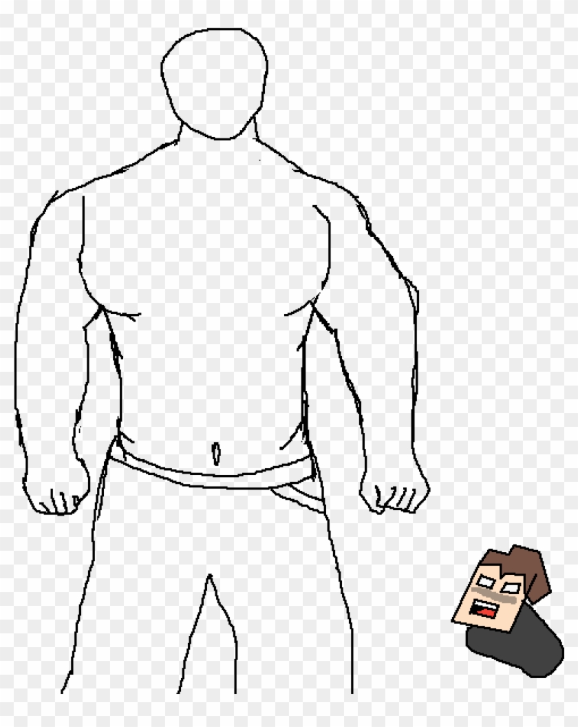 I Can't Draw This - Barechested Clipart