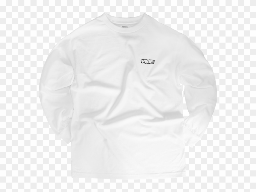 Vice Classic White Long Sleeve T Shirt $35 - Long-sleeved T-shirt Clipart #2639524