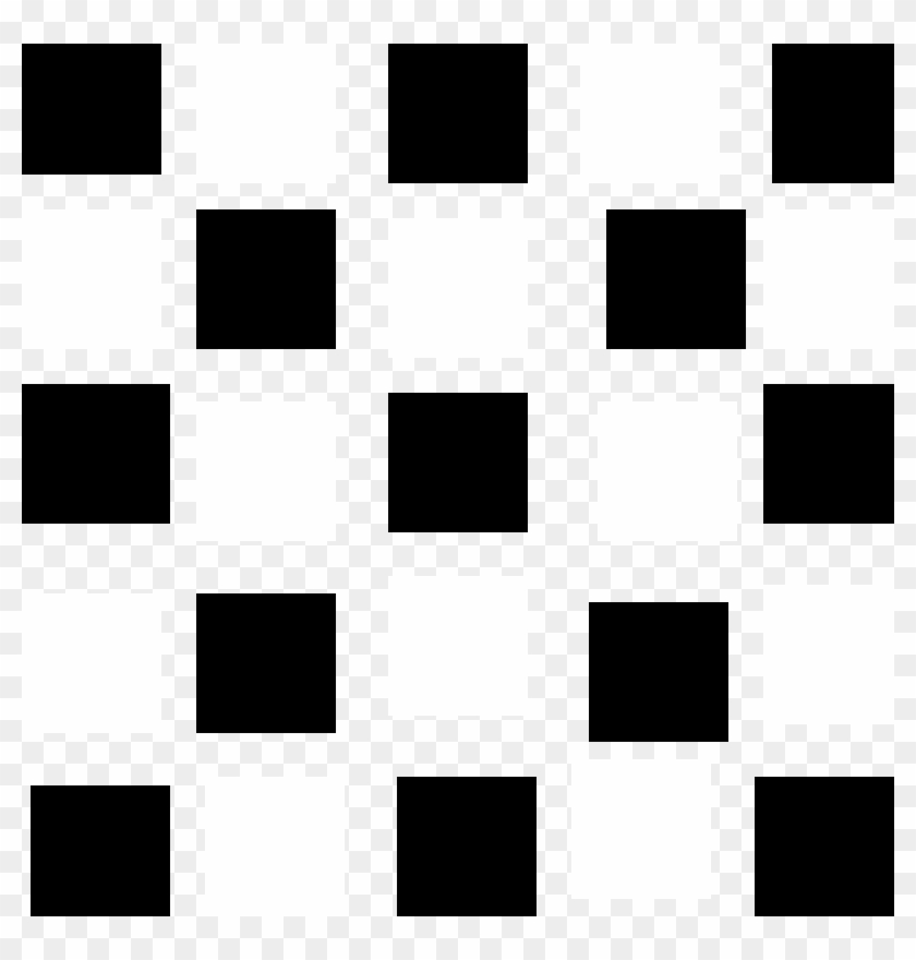 Illusion Checkerboard - Monochrome Clipart #2681855