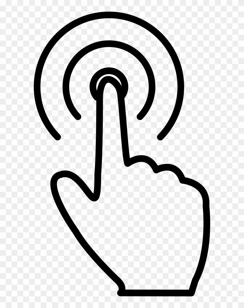 Finger Pressing Button Icon Png Clipart 265 Pikpng